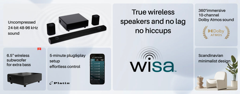 Milan5.1.4 wireless dolby atmos soundbar with subwoofer