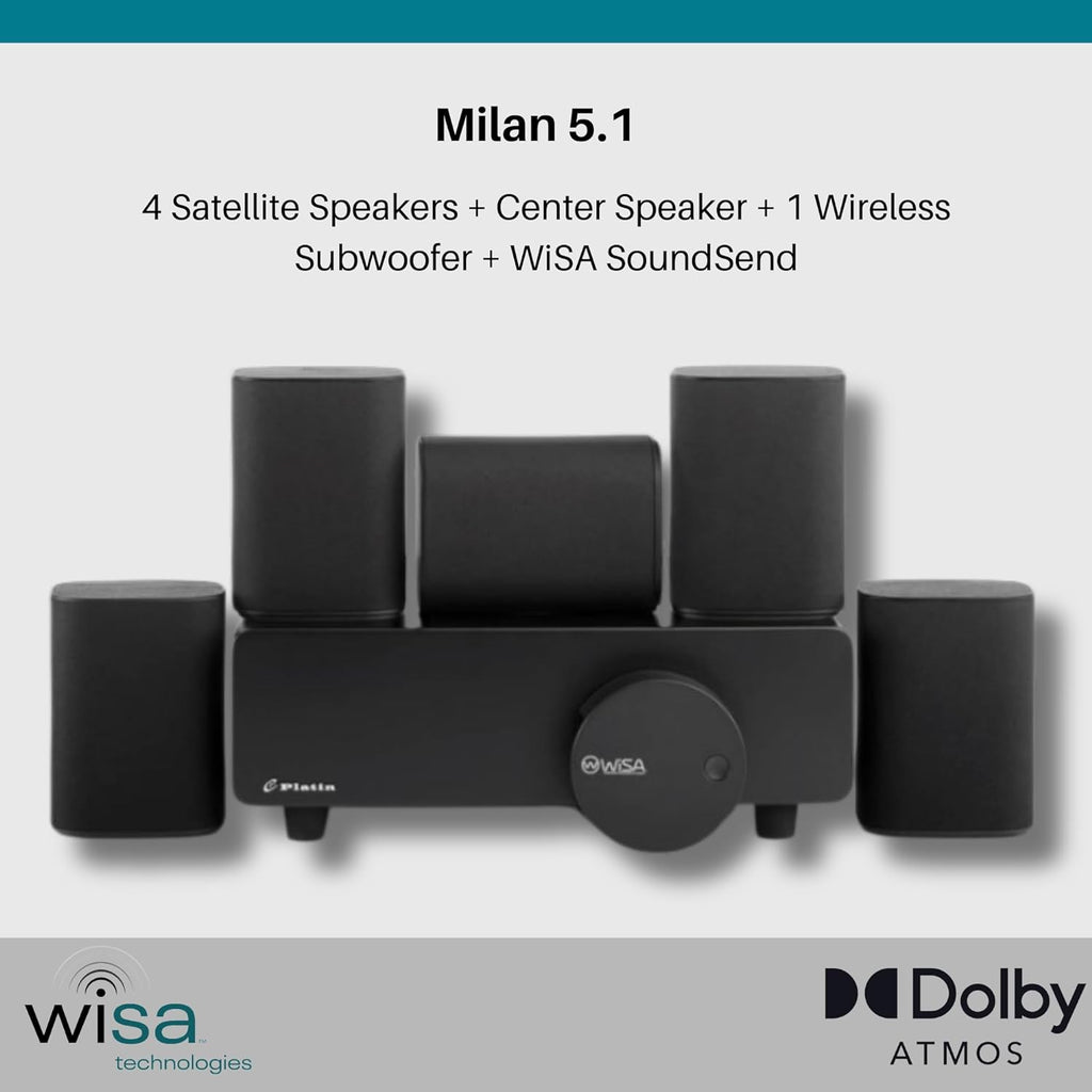 Milan 5.1 Surround W/ WiSA SoundSend - Platin Audio