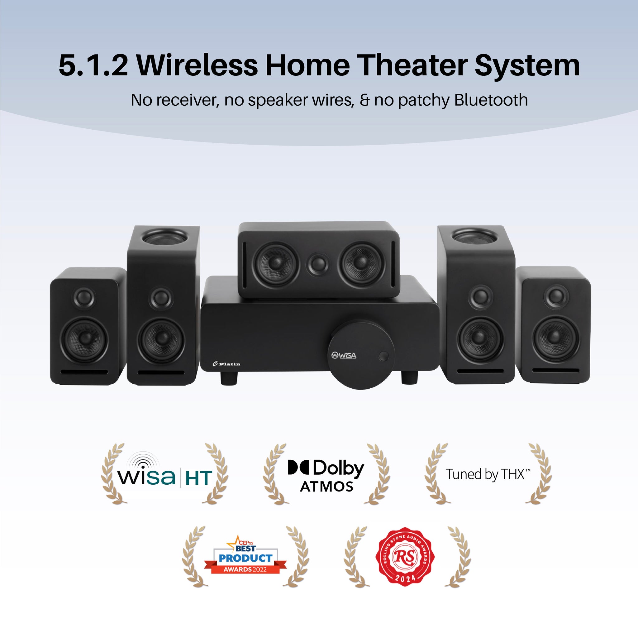 Damson Wireless Dolby Atmos Speakers 15V Mains Power Supply