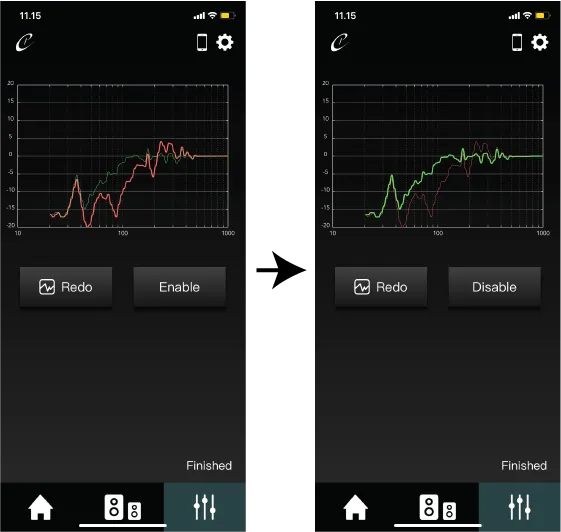 Platin Stereo Hub Room-EQ Settings
