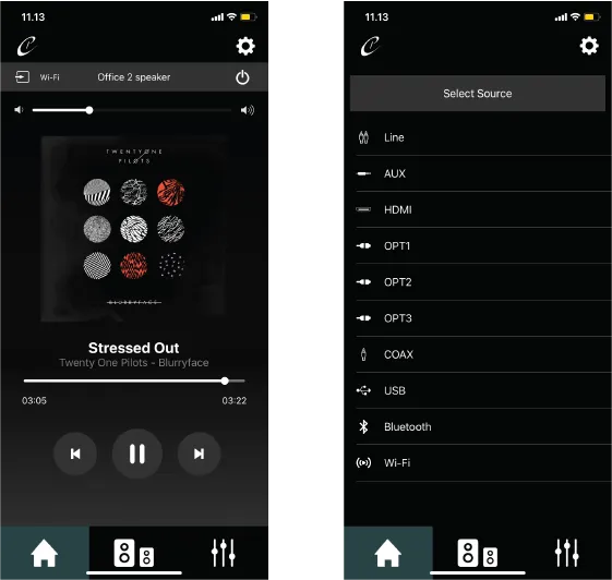 WiSA HT Audio Cinema Hub Speaking Setting